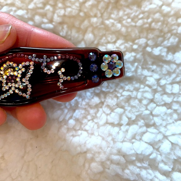 Hair Snap Clip Slide On Unique Colorful Patterns Prints Textures Made in France - Picture 5 of 5